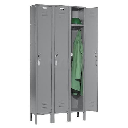 Global Industrial Industrial Storage Cabinet, 78 in H, 36 in W, Gray 652039GY
